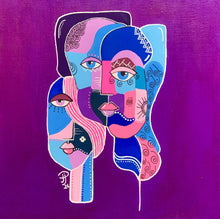 Load image into Gallery viewer, Whispers in Blue and Pink